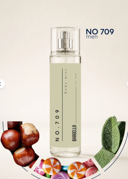 معطر للجسم للرجال من بارجيلو رقم 709، 210 مل