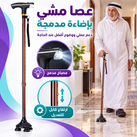 Flamingo Classic Walking Stick with Torch OC2381