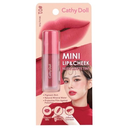 أحمر شفاه وخدود ميني من Cathy Doll بلون غير لامع 